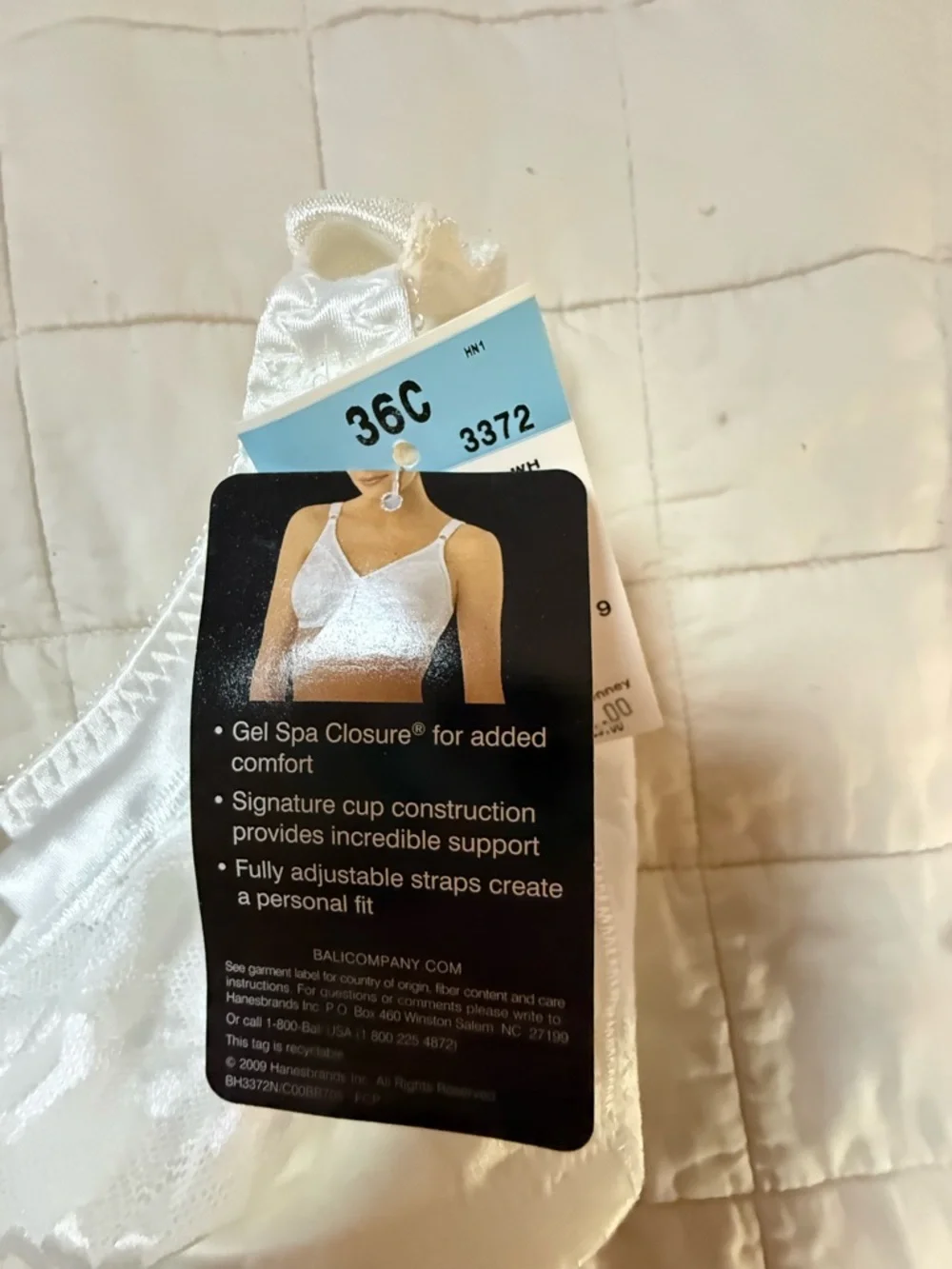Bali White Lace Full Coverage‎ Comfort Bra